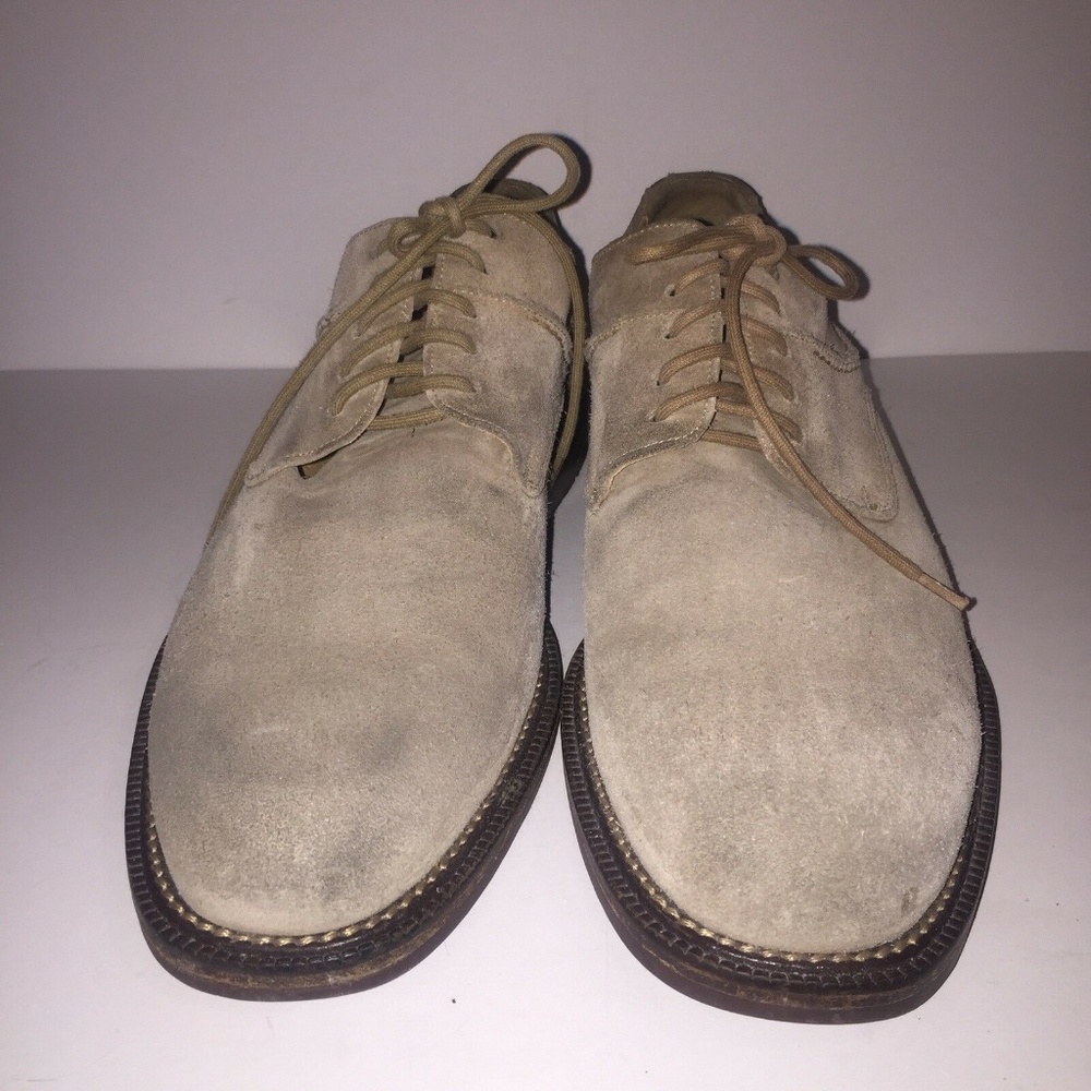 Cole Haan Country Beige Nubuck Lace Tie Oxford